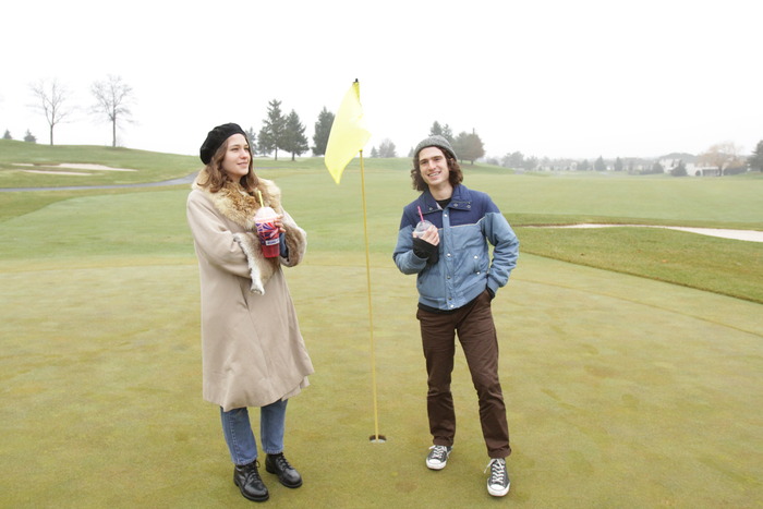 Lily and Malcolm on Lake City's golf course