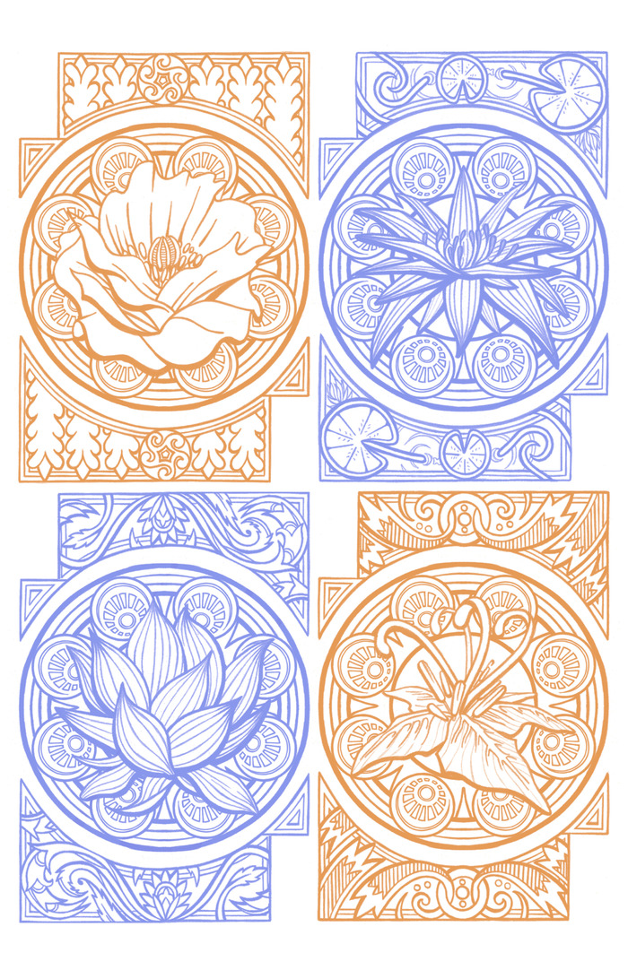 The print! Every element of the deck's design was first hand-drawn in pencil. Enjoy our artist's work in this high-resolution 11x17 print!