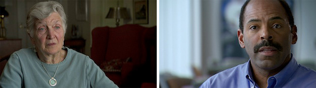 Helen Manfull, Former Penn State Professor and State College Resident (Left) and Bob White, Letterman and Director of Marketing and Operations of Beaver Stadium (Right)