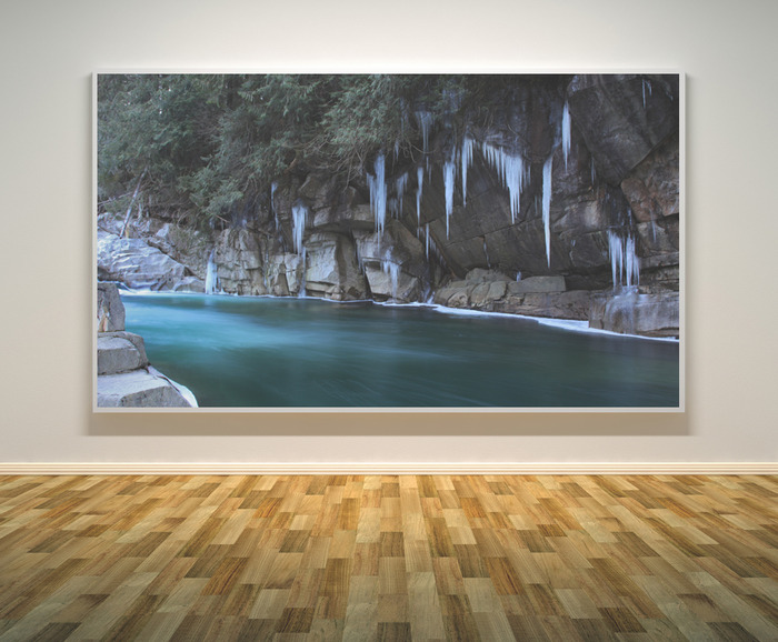 Stunning 10x20” signed canvas print gallery wrap "Cascade Giants" original landscape of your choice.