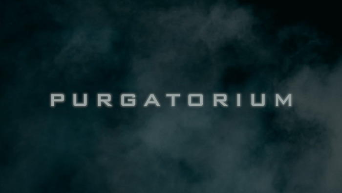 Purgatorium opening credits title design.