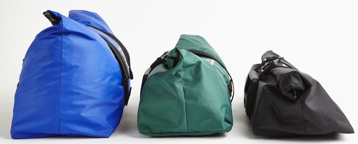 Same size bag, three different loads