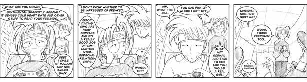 Megatokyo comic [0021] - "Force Feedback"