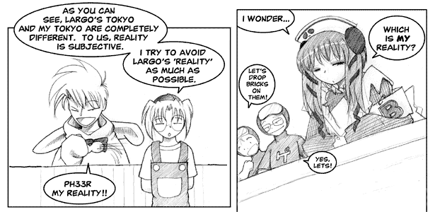 Part of Megatokyo comic [0132] - "NNM: reality-pyo"