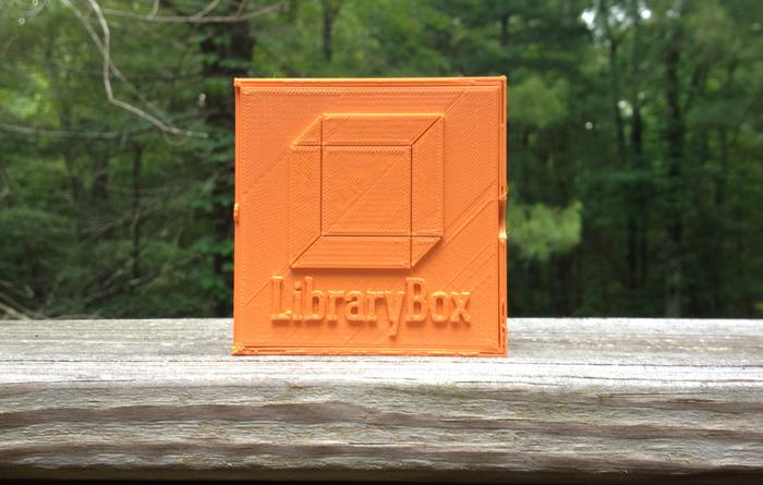 Regular Edition Orange 3D Printed LibraryBox container