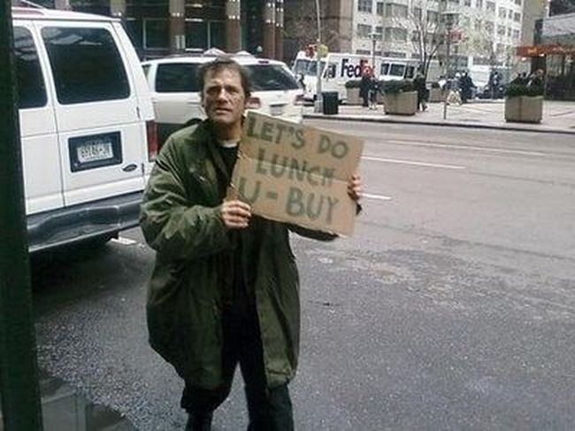 Scotty - A Homeless Sign Holder.
