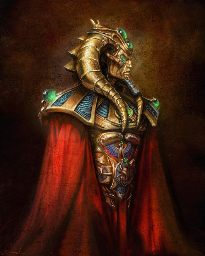 Scarabus painting by Nathan Baertsch