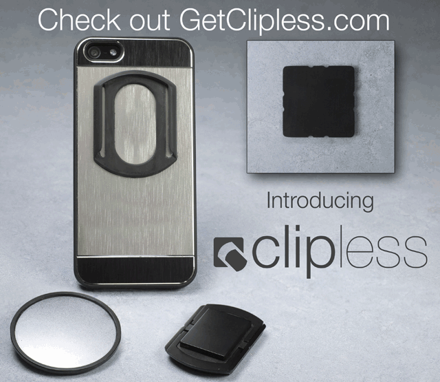 Click to go to our homepage, we'll be selling Clipless there, after we ship to our backers first!