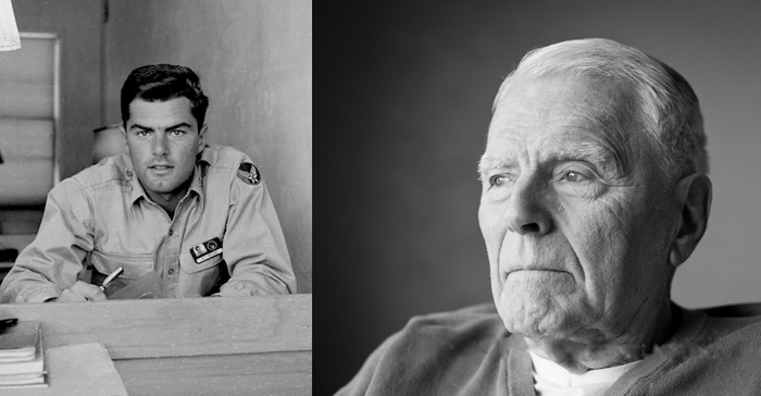 Dick Nielsen, USAAF bomber pilot who survived a full tour. Image by Mike Schoenholtz.