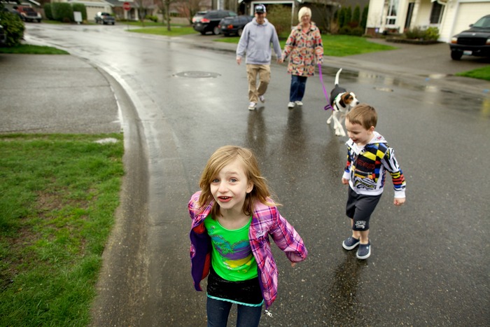 Big Flip family Robyn and Fred, with children Sami and Joey