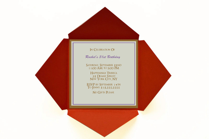 Hand made envelopment for party invitation!
