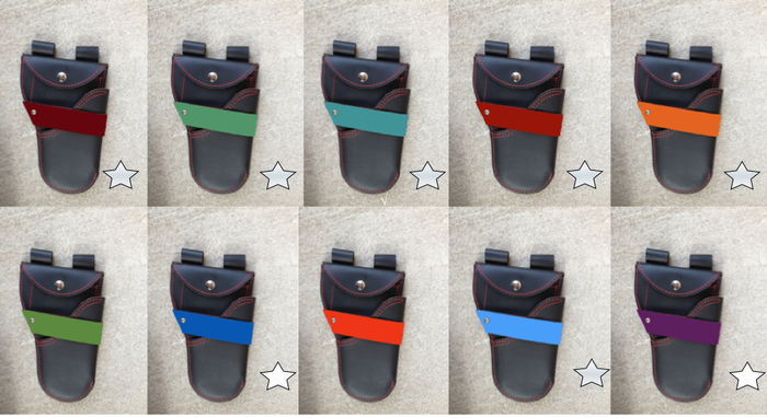 strap color examples against a black body ( star means available)