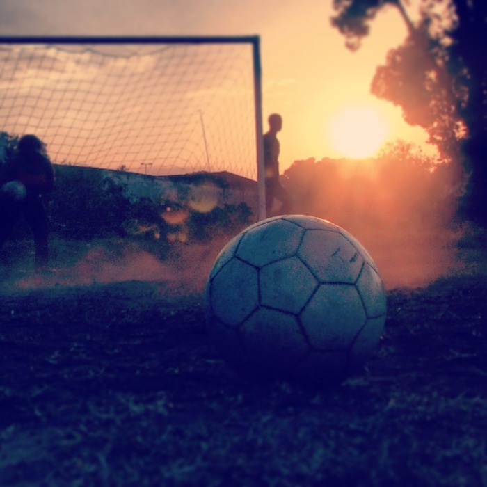 Sunset soccer, Zanzibar