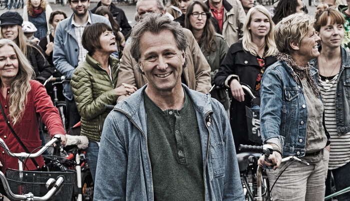 Director Fredrik Gertten and friends. Photo: Michel Thomas