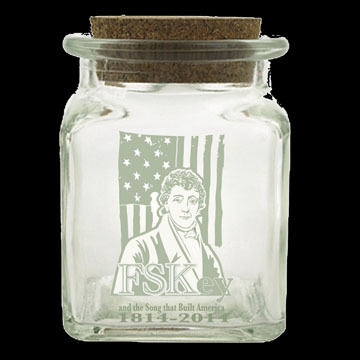 $35 Gift - Original etched glass candy jar filled with period candy by Yemi