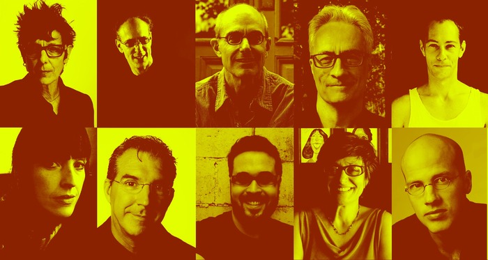 (Top: Left to Right) Elizabeth Streb, Robert Woodruff, Jim Lewis, David Van Tieghem, Brandon Wolcott. (Bottom: Left to Right) Andrea Lauer, Robert Wierzel, Adam Greene, Wendall Harrington, Erik Pearson.