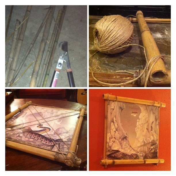 Bamboo vinyl frames made by us!
