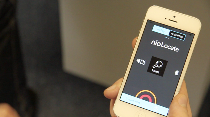 nio Locate includes a radar to find your lost wallet or purse