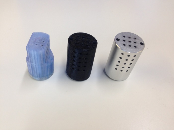 Different iterations of the enclosure, still working out the best shape