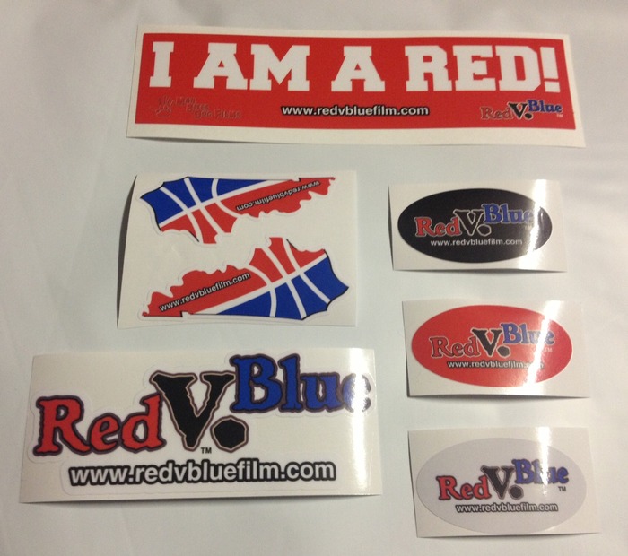 Official "Red V. Blue" Sticker and Decal Set