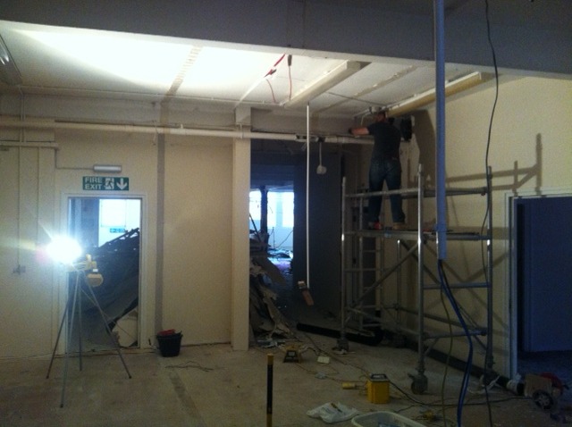 Day 6 - removing old conduit and lighting