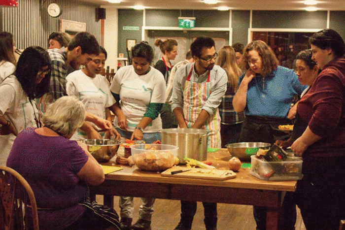 Cooking and conversation