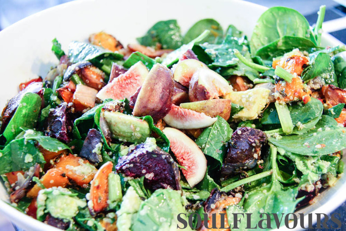 Roast quinoa salad