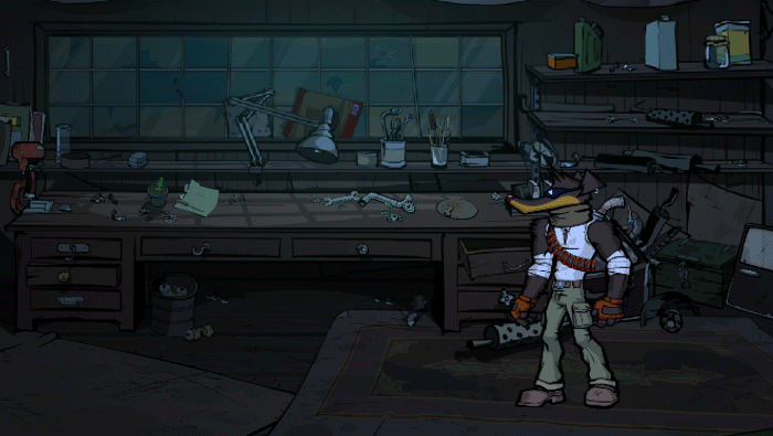 You cannot control Buck while managing your inventory, this means that you can't use healing items during Combat.