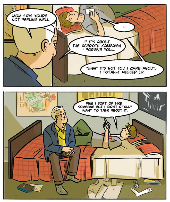 from "Bob and Ted: In the Friendzone" artwork by Louie Chin