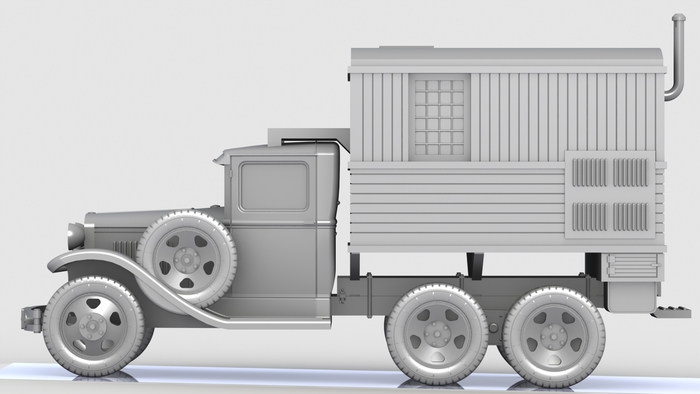 3D render of the Radio Truck