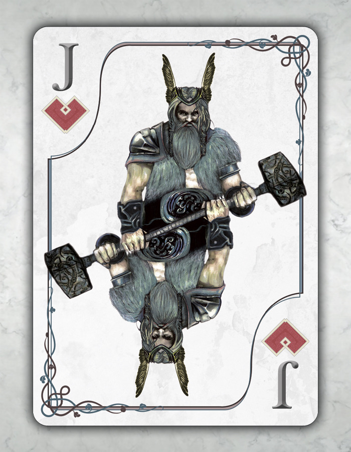 Cards for Conquerors, BICYCLE® Viking Playing Cards by Scott King