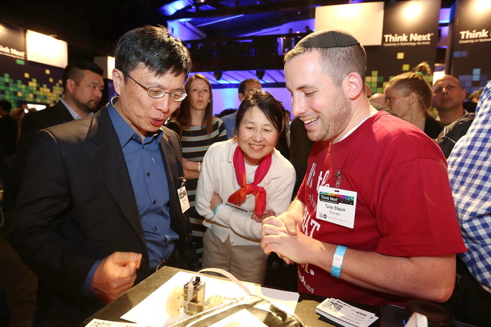 Dr. Harry Shum Executive Vice President Technology and Research, Microsoft loving the ZUtA Pocket Printer