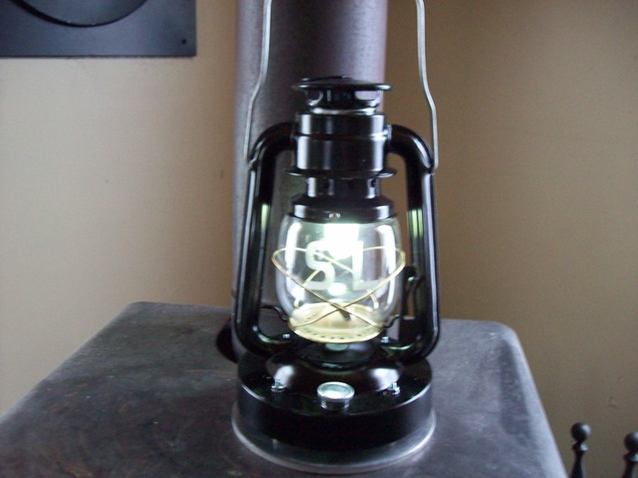 Early prototype with logo etched on glass