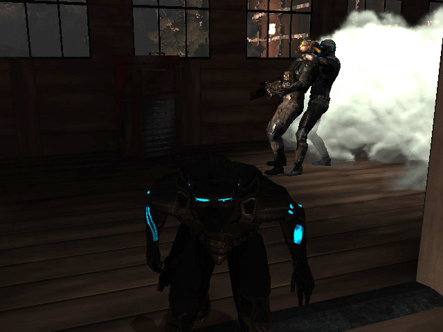 Spies can grab a Mercenary and break his neck. Easier said than done!