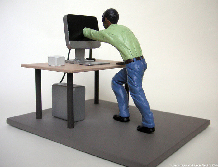 $600 or more: Limited edition sculpture "Lost In Space" Leon Reid IV 2011.