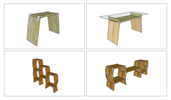 Modos 3D Models in Google Sketchup. Plan and create your DIY furniture in 3D.