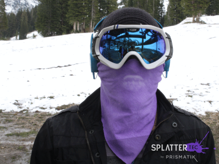 The (white-to-purple) Bandanna in 46F (8C) Utah air at Alta Ski Resort (6/18/14).
