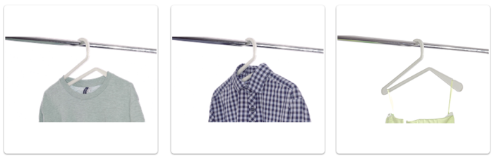 Ideal for T-shirts, blouses and jackets