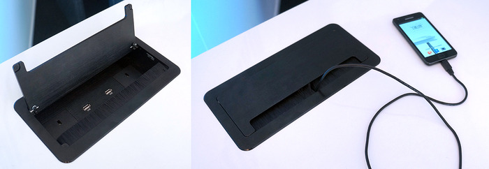 2 AC power ports 2 USB mobile charging ports (5V - 2A each)