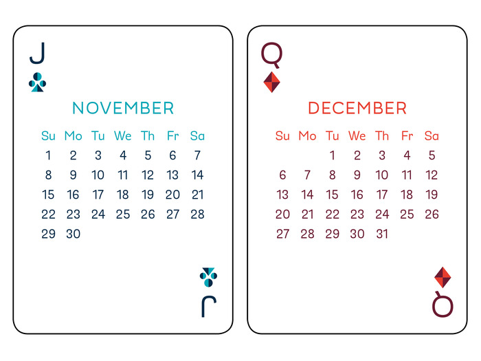 Year of the Ram Playing Card Calendar by Bicycle® by MM Brand Agency (KS) Year of the Ram Playing Card Calendar by Bicycle® by MM Brand Agency (KS)