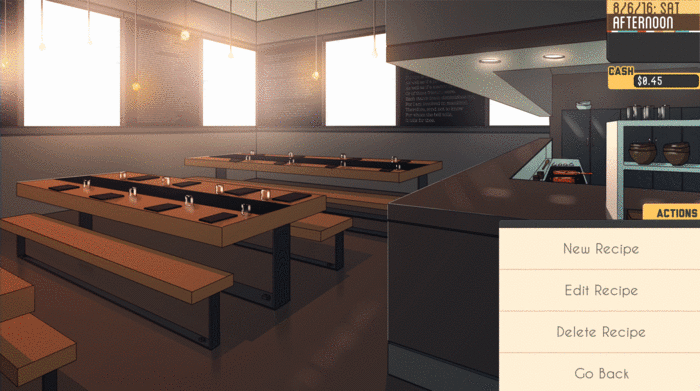 Current version of creating a recipe