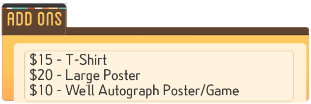 Shipping and handling is $10 for the US or free to those who pledge for one of the tiers above $75