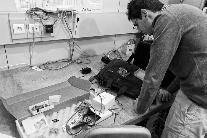 Setting up the system for EMC test