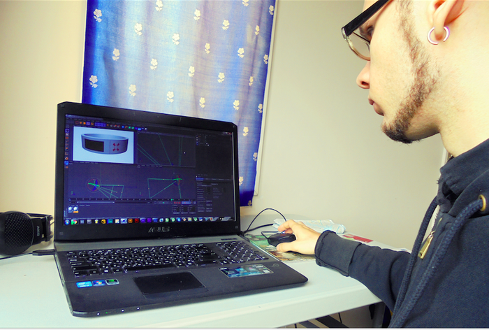 Nick is our senior designer.T-s-s-s, he improves design :)