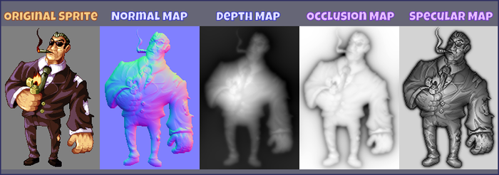 fans of me — Sprite DLight - Instant normal maps for 2D...