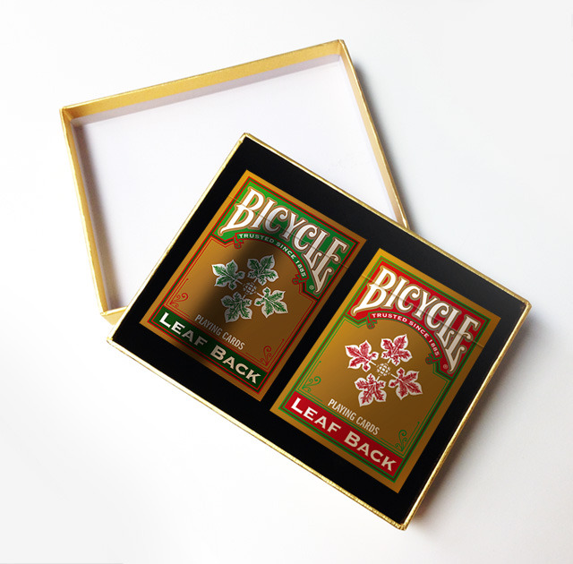 Jeu De 2 Paquets De Cartes Bicycle Leaf Back Gold Edition - Édition Limitée Scellée - États-Unis