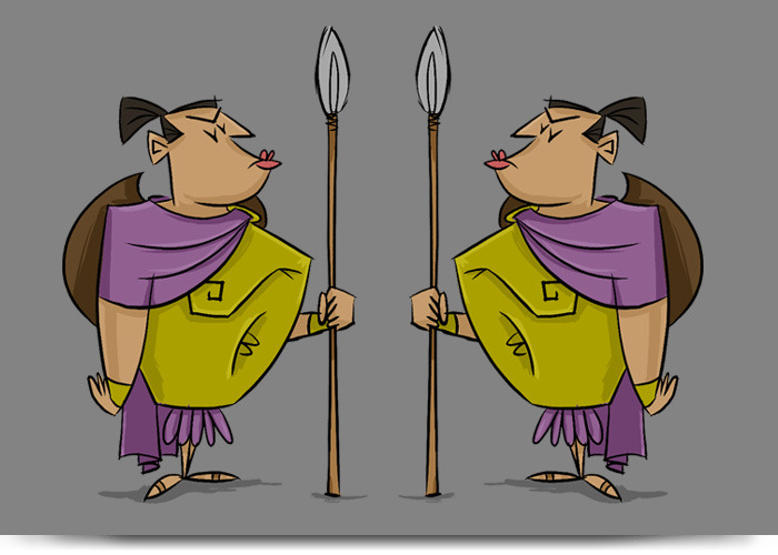 The palace guards - Tina and Marge