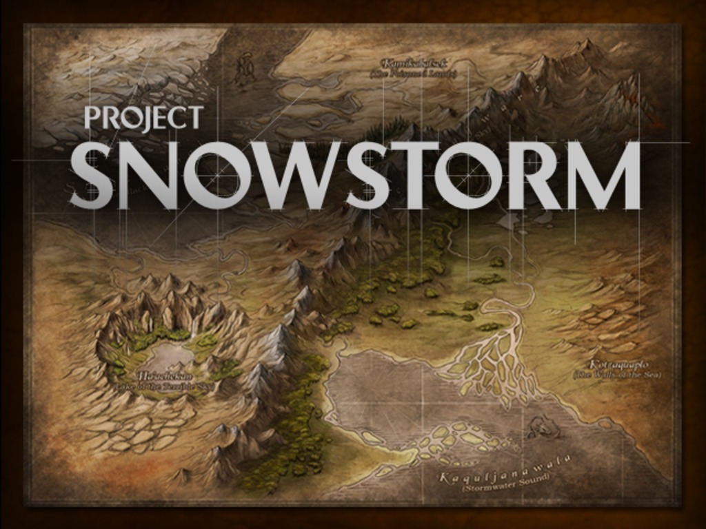 Project Snowstorm's video poster