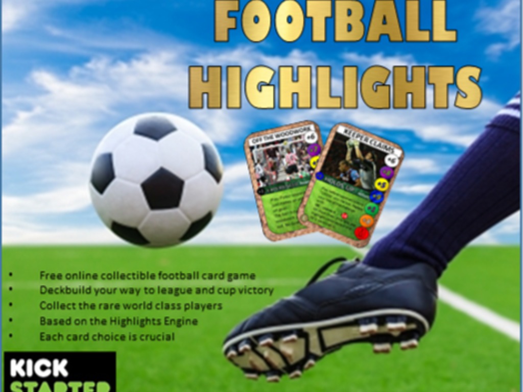 Football Highlights; online collectible card game's video poster