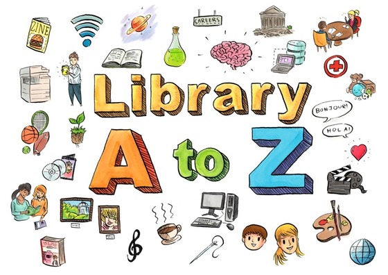 Library A to Z illustration by Josh Filhol